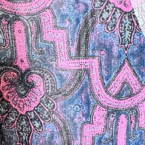 Joie Sheer 3/4 Sleeve Drawsstring Neck Boho Tunic Top - Picture 9 of 10